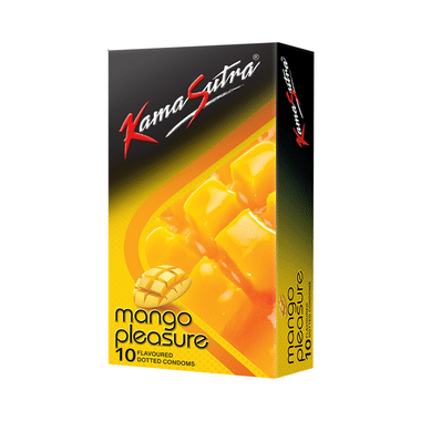 KamaSutra Mango Pleasure Dotted Condom Condom