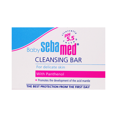 Sebamed Baby Cleansing Bar|pH 5.5 |Newborn Bathing|Soap Free|Tear Free|