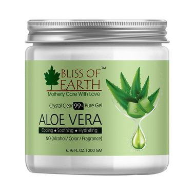 Bliss Of Earth Crystal Clear 99% Pure Gel Aloe Vera