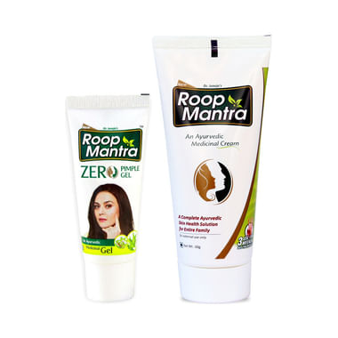 Roop Mantra  Combo Pack Of Zero Pimple Gel 15gm & Face Cream 60gm