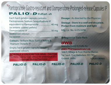 Palio-D Capsule PR Palio-D Capsule PR