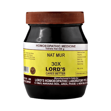 Lord's Nat Mur Biochemic Tablet 30X