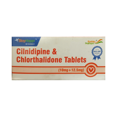 StayHappi Cilnidipine+Chlorthalidone 10mg/12.5mg Tablet