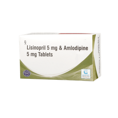 Genericart Amlodipine+Lisinopril 5mg/5mg Tablet