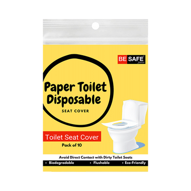 Be Safe Forever Disposable Paper Toilet Seat Cover (10 Each) Yellow