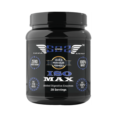 SOS Nutrition Iso Max Lean & Muscular Formula Belgian Rich Chocolate