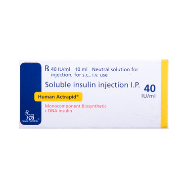 Human Actrapid 40IU/ml Solution for Injection