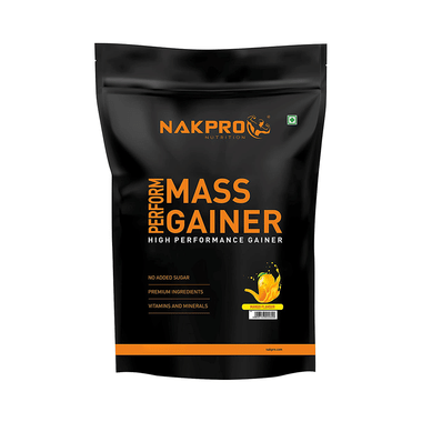 Nakpro Nutrition PERFORM MASS GAINER Powder Mango