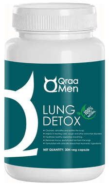 Qraa Men Lung Detox Veg Capsule Qraa Men Lung Detox Veg Capsule