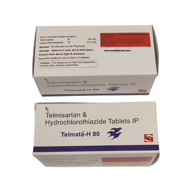 Telmata H 80mg/12.5mg Tablet