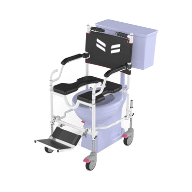 Frido Go Attendant Propelled Portable Shower & Commode Wheelchair