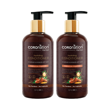 Coronation Herbal Moroccan Argan Oil Hydrating Conditioner (300ml Each)