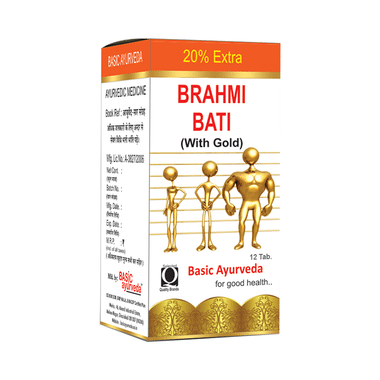 Basic Ayurveda Brahmi Bati With Gold