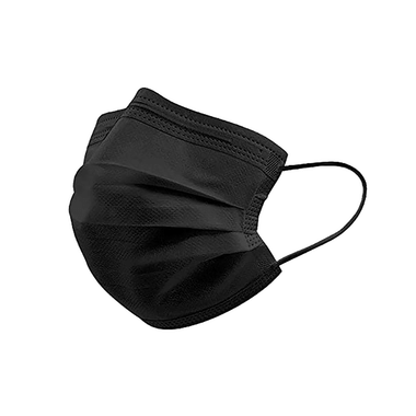 Suchi Disposable Face Mask With Nosepin Black