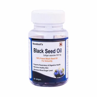 Novelsort's Black Seed Oil 500mg Softgel Capsules