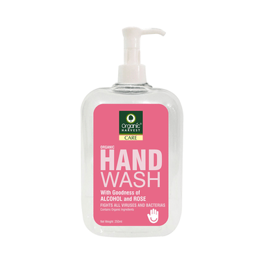 Organic Harvest Care Hand Wash Alcohol And Rose