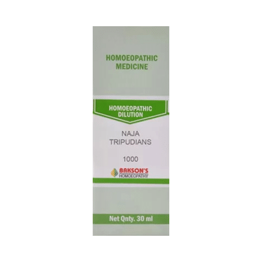 Bakson's Homoeopathy Naja Tripudians Dilution 1000 CH