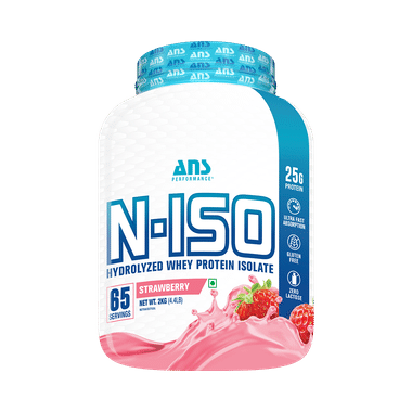 ANS Performance N-Iso Hydrolyzed Whey Protein Isolate Powder Strawberry