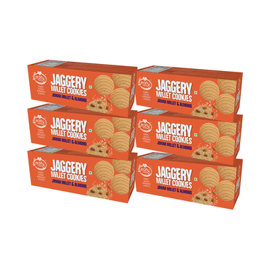 Early Foods Jaggery Millet Cookies (150gm Each) Jowar Millet & Almond