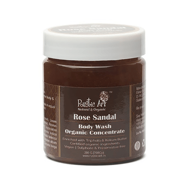 Rustic Art Organic Concentrate Body Wash Rose Sandal