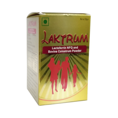Laktrum Powder | With Lactoferrin NFQ & Bovine Colostrum For Immunity & Growth