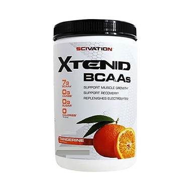Scivation Xtend BCAA Powder With Electrolytes| For Muscle Growth & Recovery | Flavour Tangerine