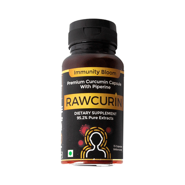 Immunity Bloom Rawcurin Premium Curcumin Capsule With Piperine Unflavored