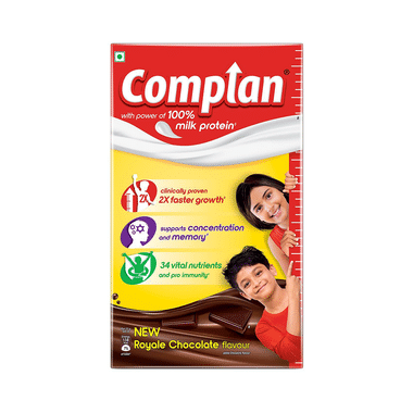 Complan Nutrition Drink Powder For Children | Nutrition Drink For Kids With Protein & 34 Vital Nutrients | Royale Chocolate