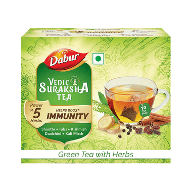 Dabur Vedic Suraksha For Immunity | Green Tea With Herbs