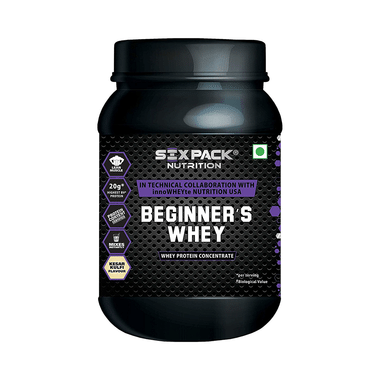 Sixpack Nutrition Beginner's Whey Protein Concentrate Powder Kesar Kulfi