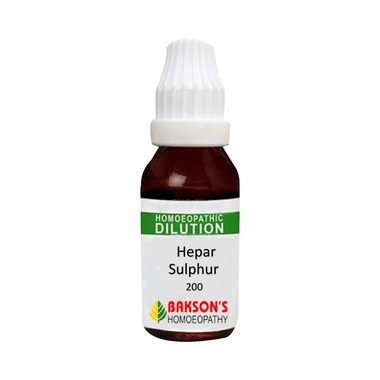 Bakson's Homeopathy Hepar Sulphur Dilution 200 CH