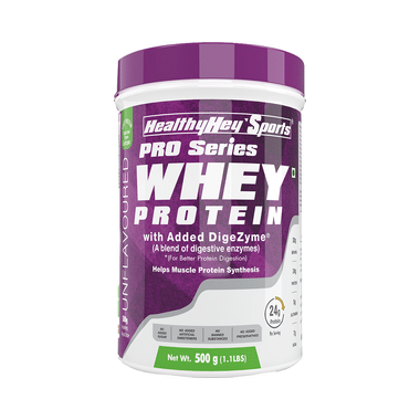 HealthyHey Sports Pro Series Whey Protein Concentrate Powder (WPC 80%) Unflavoured