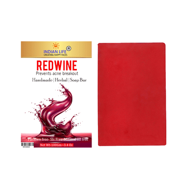 Indian Life Red Wine Soap Bar