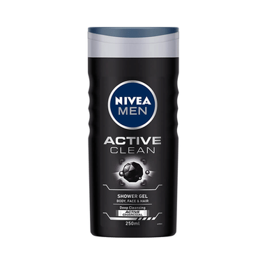 Nivea Men Shower Gel For Body, Skin & Hair | Active Clean