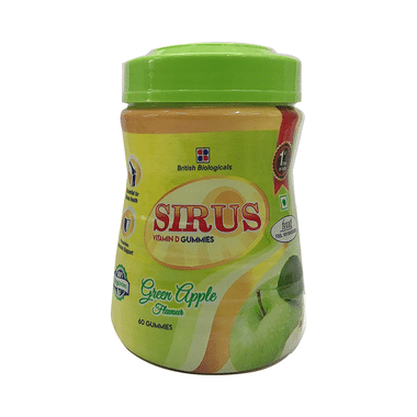 Sirus Vitamin D Gummy Green Apple