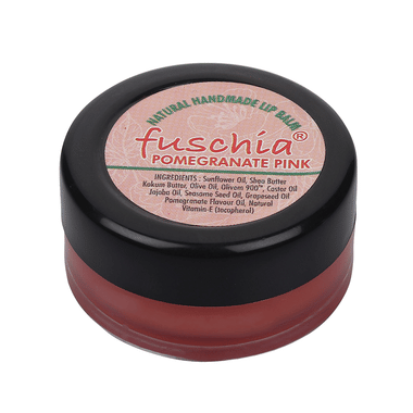 Fuschia Natural Handmade Lip Balm Pomegranate Pink