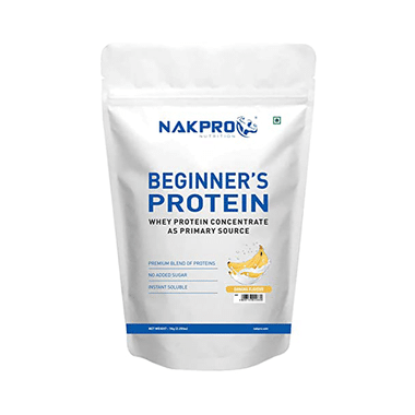 Nakpro Nutrition Beginner's Protein Whey Protein Concentrate (1kg Each) Banana