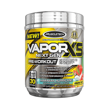 Muscletech Performance Series Vapor X5 Next Gen Pre-Workout Powder Hawaiian Hurricane