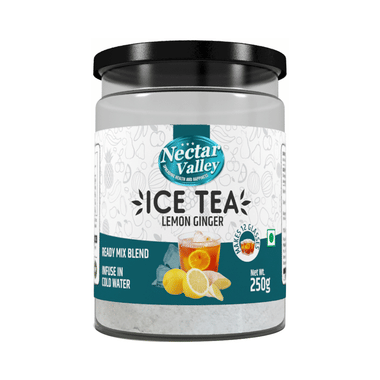 Nectar Valley Lemon Ginger Instant Ice Tea Ready Mix Blend