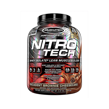 Muscletech Performance Series Nitro Tech Whey Isolate Decadent Brownie Cheesecake