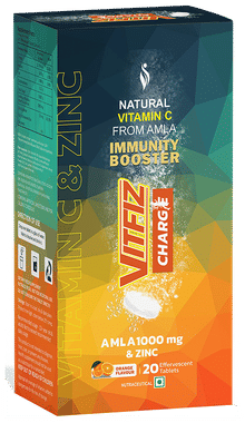 Vitfiz Charge Immunity Booster Effervescent Tablet Orange Vitfiz Charge Immunity Booster Effervescent Tablet Orange