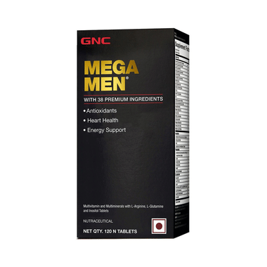 GNC Mega Men With Multivitamin And Multimineral For Heart, Energy & Antioxidant Support | Tablet