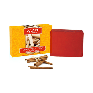 Vaadi Herbals Value Pack Of 3 Divine Sandal Soap With Saffron & Turmeric (75gm Each)