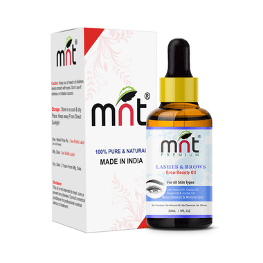 MNT Premium Lashes & Brows Grow Beauty Oil