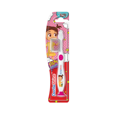 DentoShine Pink Sticky Toothbrush For Kids