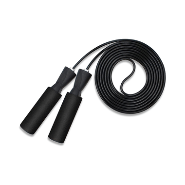 MuscleXP Skipping Rope with Foam Handles Black