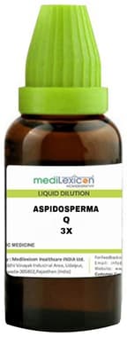 Medilexicon Aspidosperma Q Liquid Dilution 3X Medilexicon Aspidosperma Q Liquid Dilution 3X