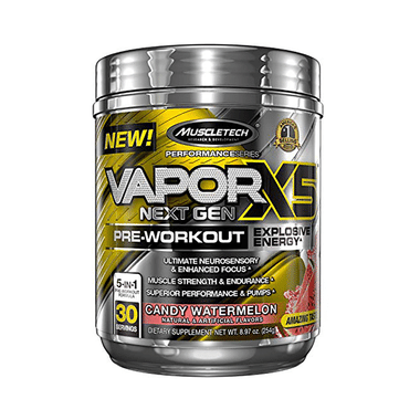 Muscletech Performance Series Vapor X5 Next Gen Pre-Workout Powder Candy Watermelon