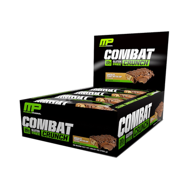 Muscle Pharm Combat Crunch Bars (63g Each) Chocolate Peanut Butter Cup