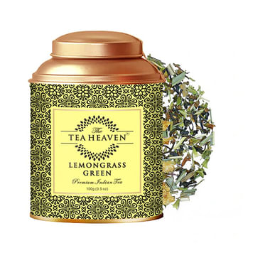 The Tea Heaven Lemongrass Green Prenmium Indian Tea